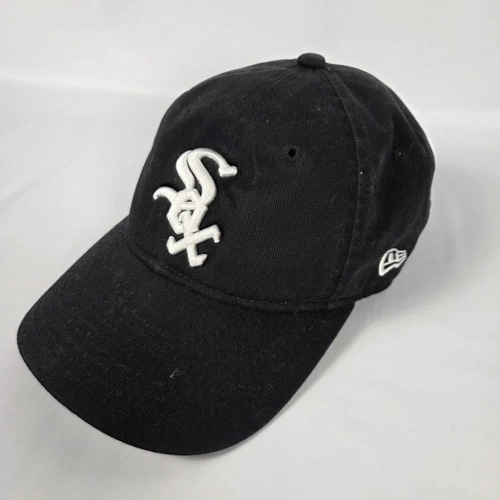 New Era Streetwear Chicago White Sox Youth Adjustable Baseball Cap Black